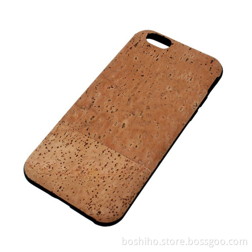 2016 new arrival wood cork case for cell phone cover leather for iphone 6